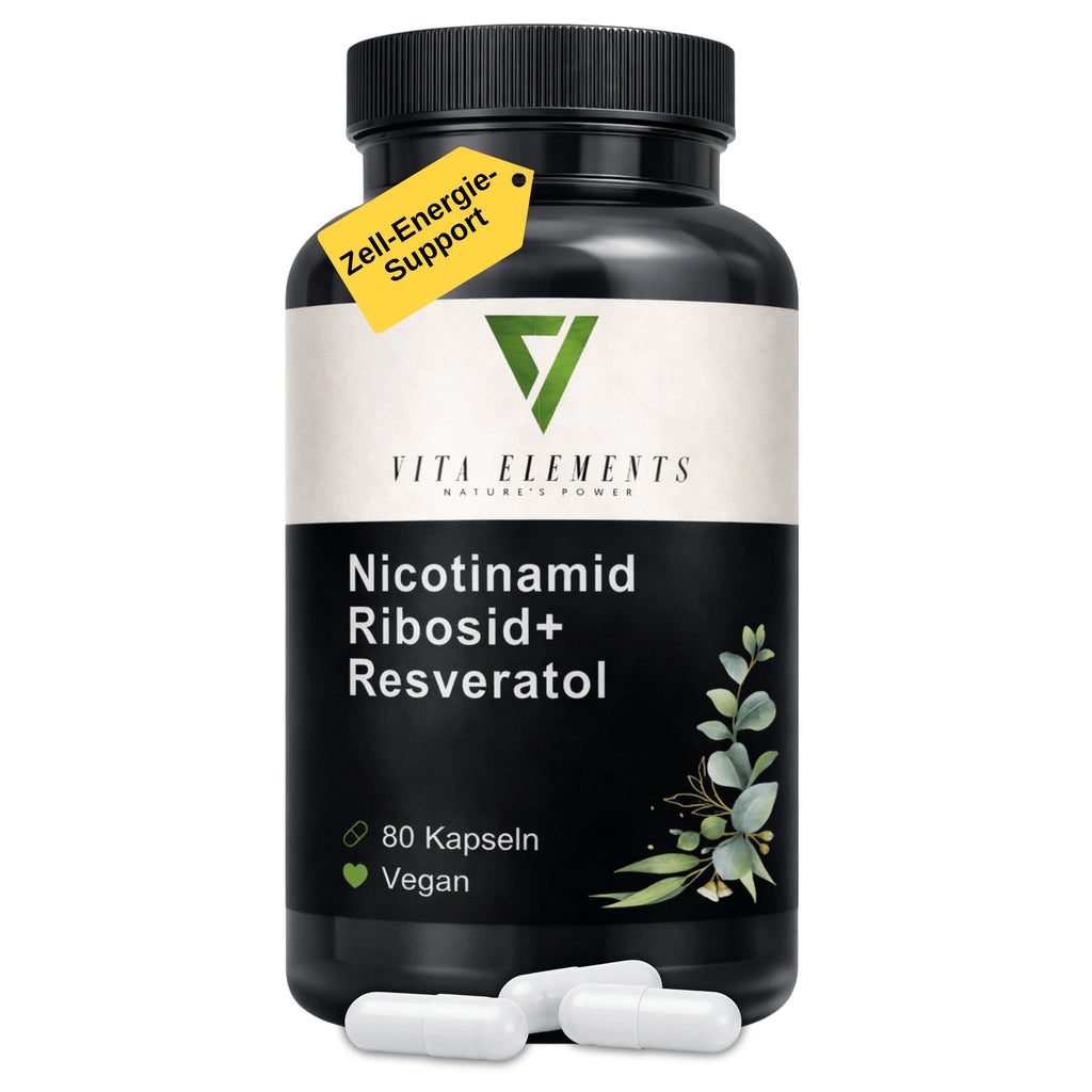 Nicotinamide Riboside NAD+ Capsules | Lab-Tested in Germany | Dietary Supplement | Vegan | No Artificial Additives | Non-GMO | 80 Capsules