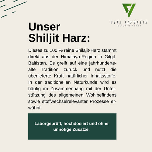 Shilajit Resin | Lab-tested in Germany | Dietary supplement | 100% pure Shilajit resin from the Himalayas | Non-GMO | Gluten- and soy-free | Vegan | 50 grams